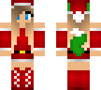 christmas wolf girl