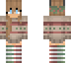 christmas wolf girl