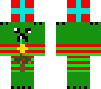 creeper holding a present