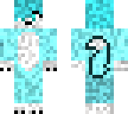 cute blue icey wolf