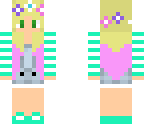little ally in green 3 pink highlights