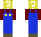 mario with a block head
