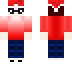 santa hat and glasses