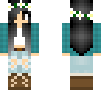 teal flannel