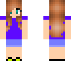 teen girl purple shirt and shorts fixed