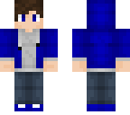 blue hoodie
