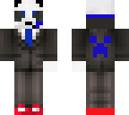 panda in blue tux