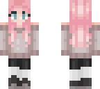 pink haired girl