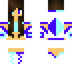 purple blue skater girl