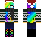 rainbow winter girl