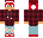red hair santa hat