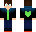 blue green jacket boy
