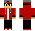 boy with red hoodie