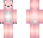 cute fuzzy pink polar bear