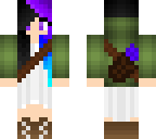 dyed hair hunter girl