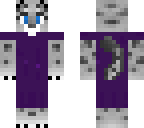leopardess in purple dress