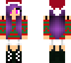 purple santa girl