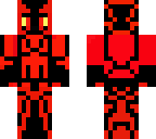 armored flame demon