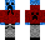 blue creeper red hoodie