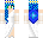blue haired bride