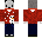 christmas wolf in sweater