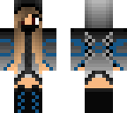 cool fighter girl skin