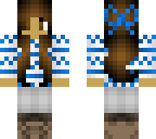 girl with blue xmas sweater