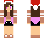 pastel pink christmas girl