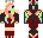 black and red dragon