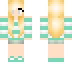 blonde aqua girl