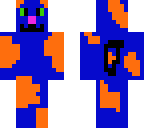 blue and orange cat