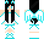 blue and white girl