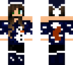 christmas fox girl