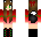 christmas wolf girl
