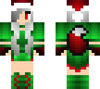 christmas wolf girl