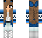 cute blue kawaii girl