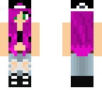 cute girl with purple hair