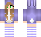 cute purple bunny girl