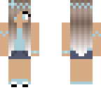 cute summergirl - blue