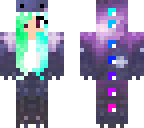 galaxy dino green blue