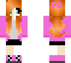 half skeleton girl