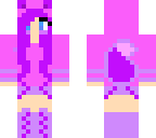 kawaii purple cat