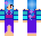 purple and blue girl