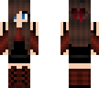red and black girl