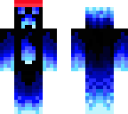 blue fire creeper with a santa hat
