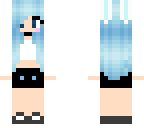 cute blue hair bunny