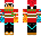 flame guy christmas with scarf