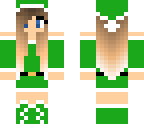 green christmas girl