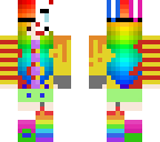 half masked clown