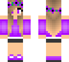 purple flower girl
